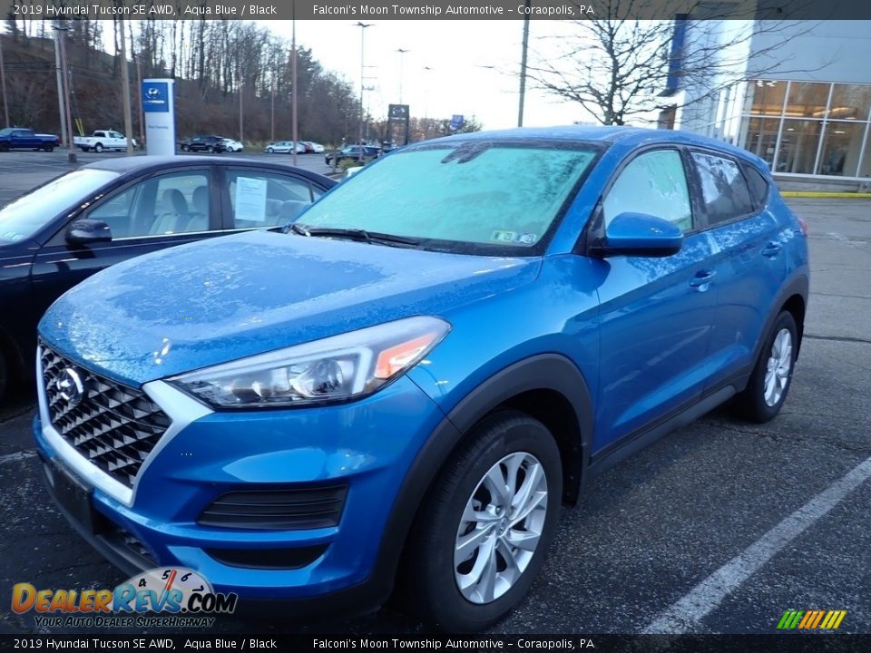 2019 Hyundai Tucson SE AWD Aqua Blue / Black Photo #1