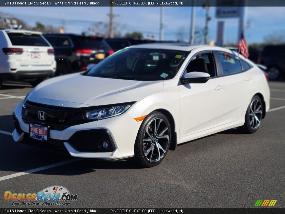 2018 Honda Civic Si Sedan White Orchid Pearl / Black Photo #1