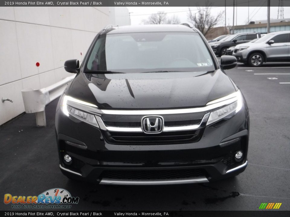 2019 Honda Pilot Elite AWD Crystal Black Pearl / Black Photo #6