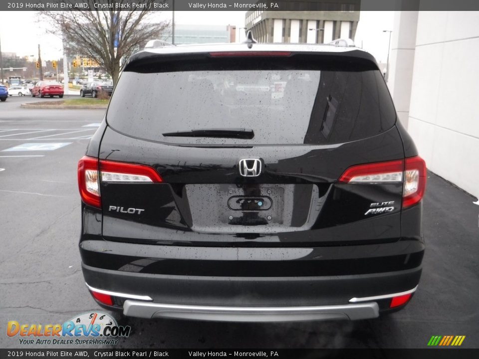 2019 Honda Pilot Elite AWD Crystal Black Pearl / Black Photo #8