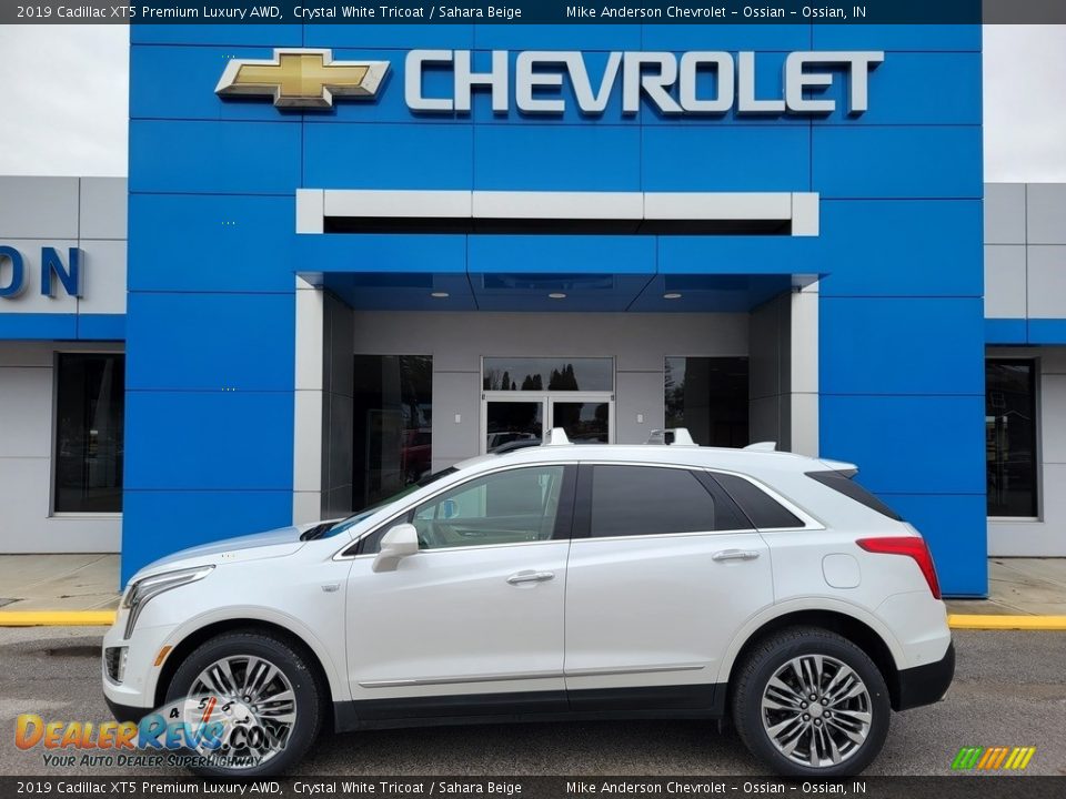 Crystal White Tricoat 2019 Cadillac XT5 Premium Luxury AWD Photo #1