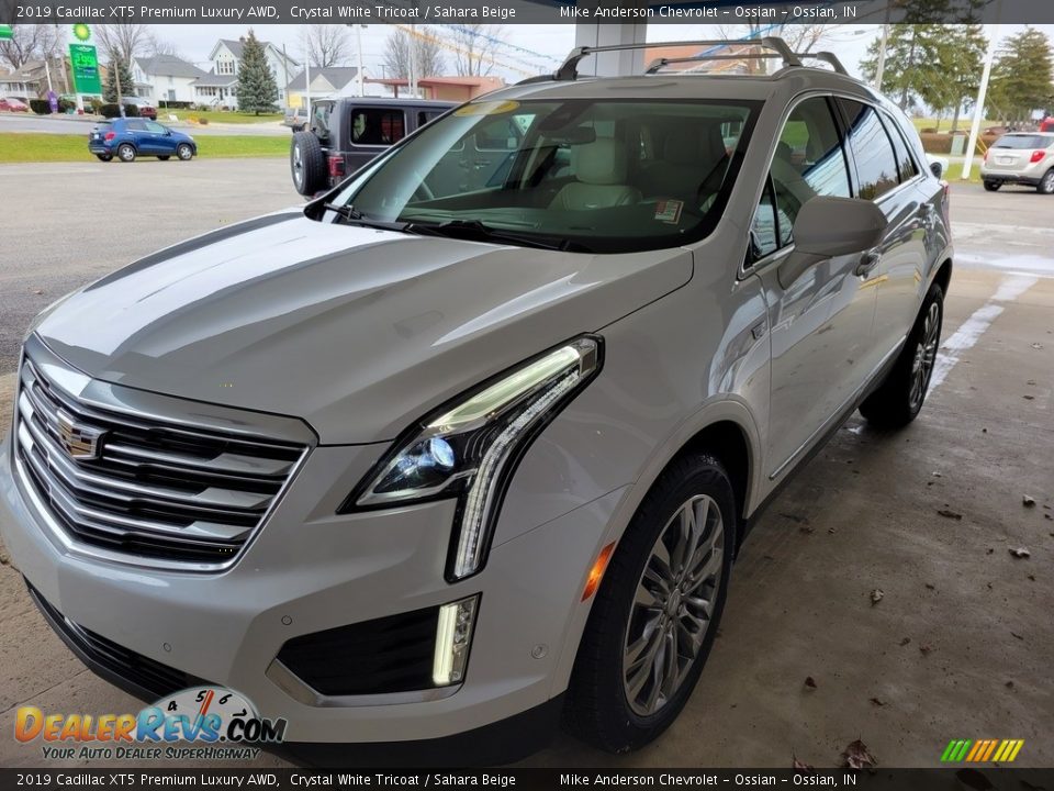 2019 Cadillac XT5 Premium Luxury AWD Crystal White Tricoat / Sahara Beige Photo #9