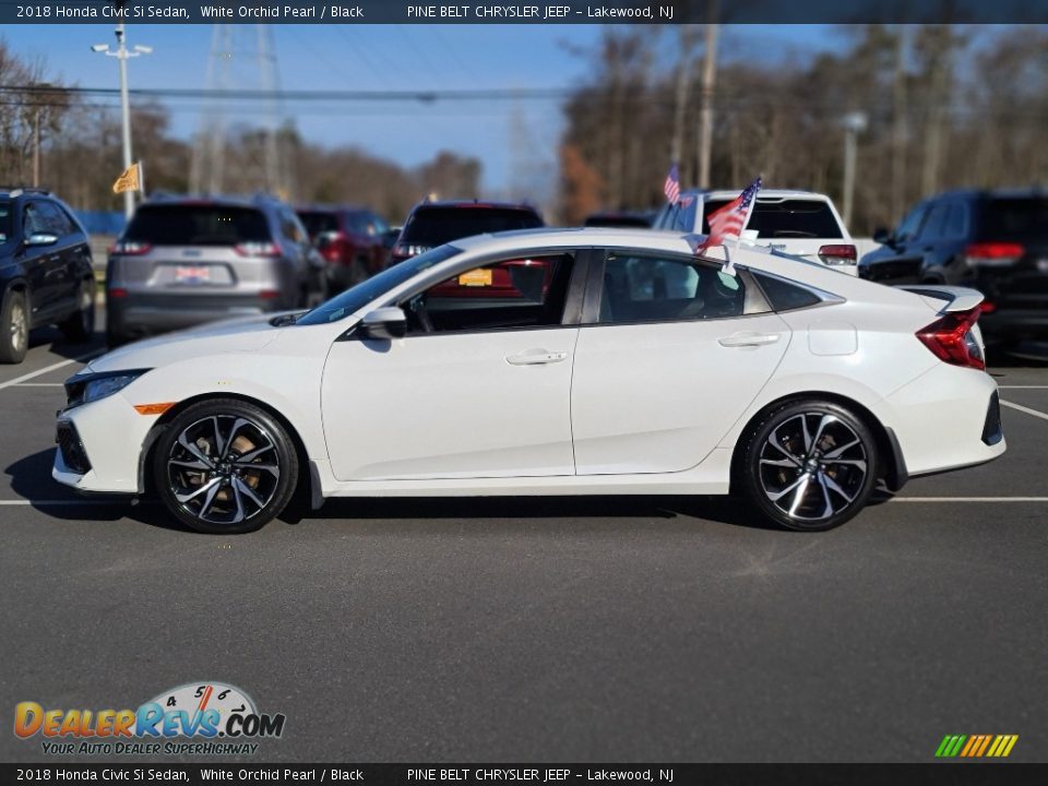 2018 Honda Civic Si Sedan White Orchid Pearl / Black Photo #16