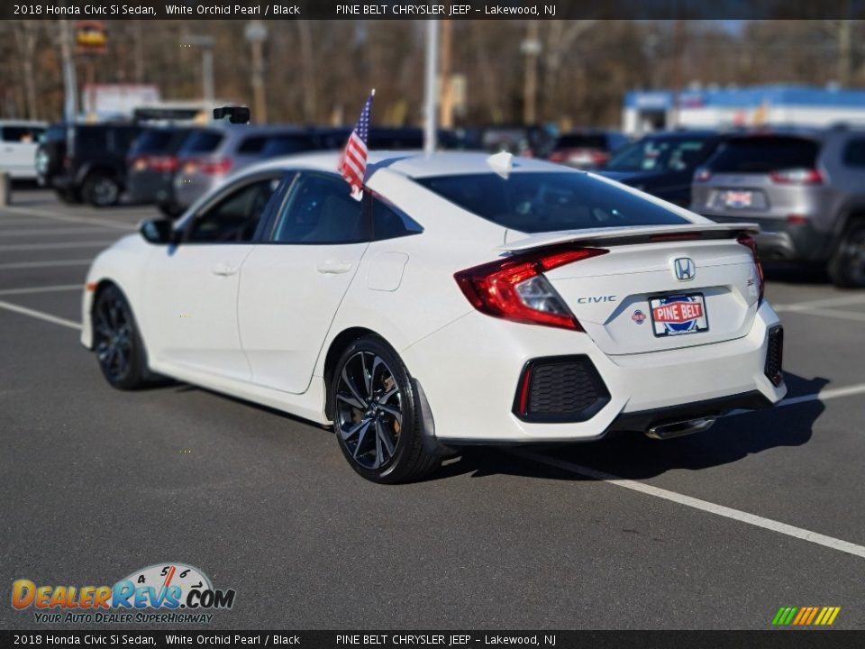 2018 Honda Civic Si Sedan White Orchid Pearl / Black Photo #18