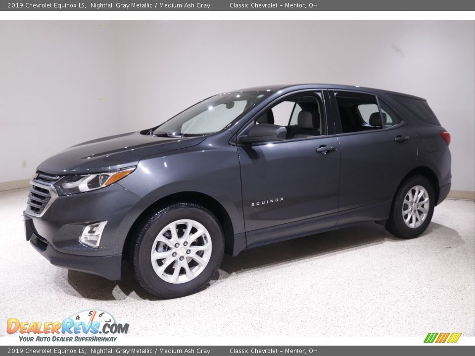 2019 Chevrolet Equinox LS Nightfall Gray Metallic / Medium Ash Gray Photo #3