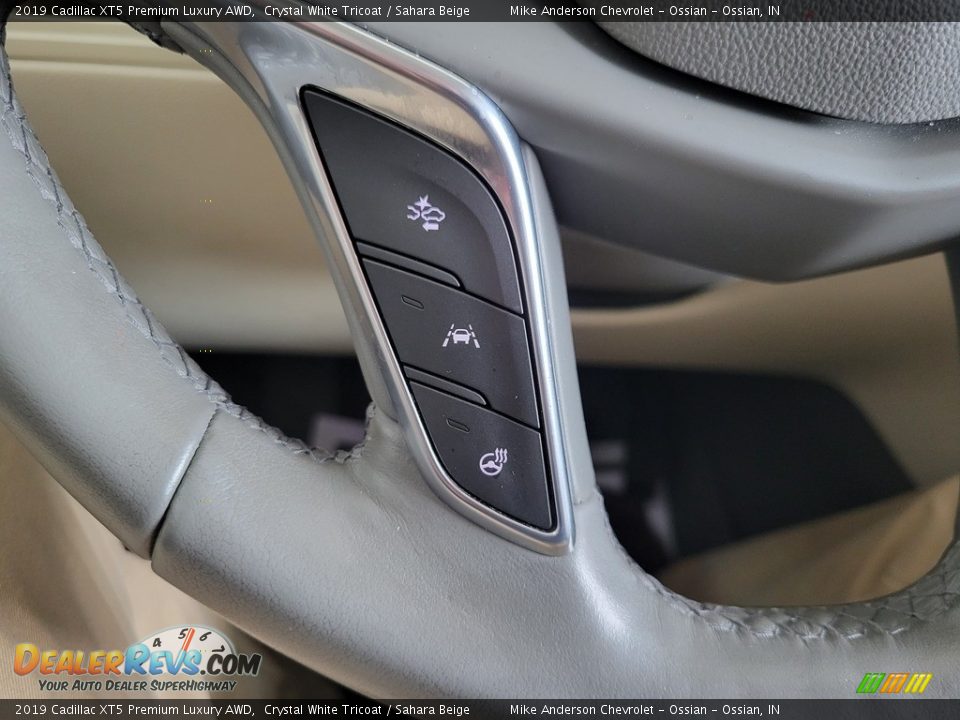 2019 Cadillac XT5 Premium Luxury AWD Crystal White Tricoat / Sahara Beige Photo #27