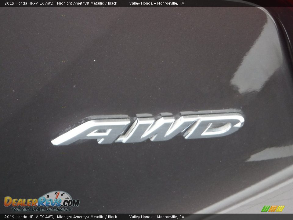 2019 Honda HR-V EX AWD Midnight Amethyst Metallic / Black Photo #7