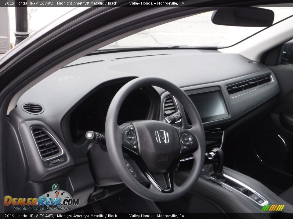 2019 Honda HR-V EX AWD Midnight Amethyst Metallic / Black Photo #10