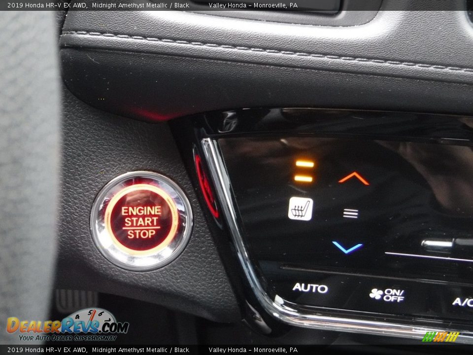 2019 Honda HR-V EX AWD Midnight Amethyst Metallic / Black Photo #14