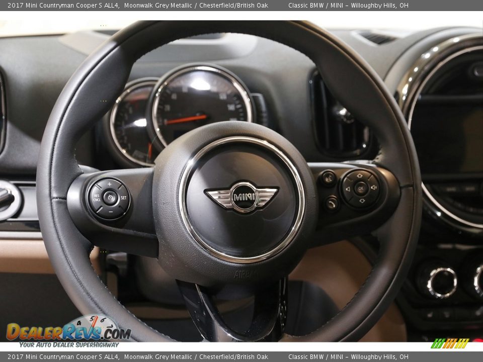 2017 Mini Countryman Cooper S ALL4 Moonwalk Grey Metallic / Chesterfield/British Oak Photo #7