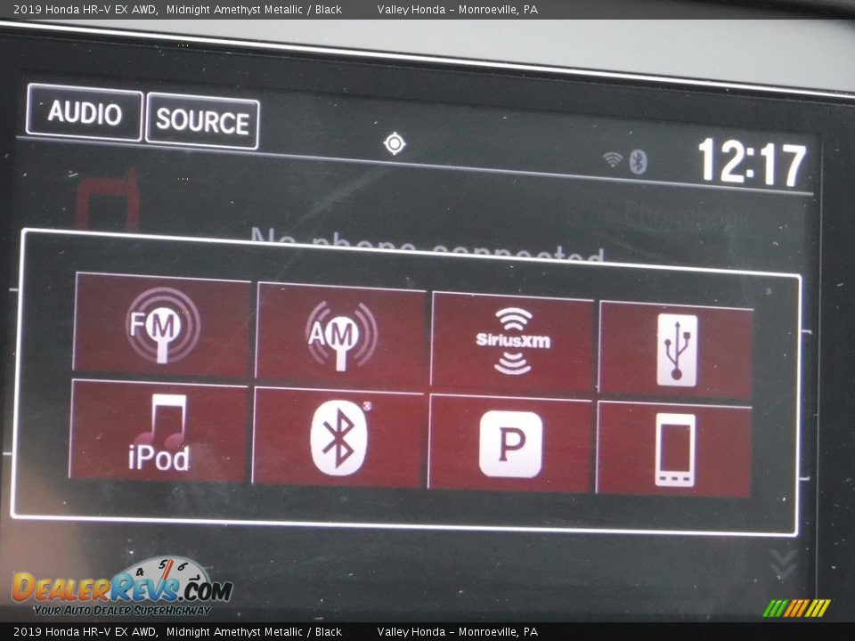 2019 Honda HR-V EX AWD Midnight Amethyst Metallic / Black Photo #15