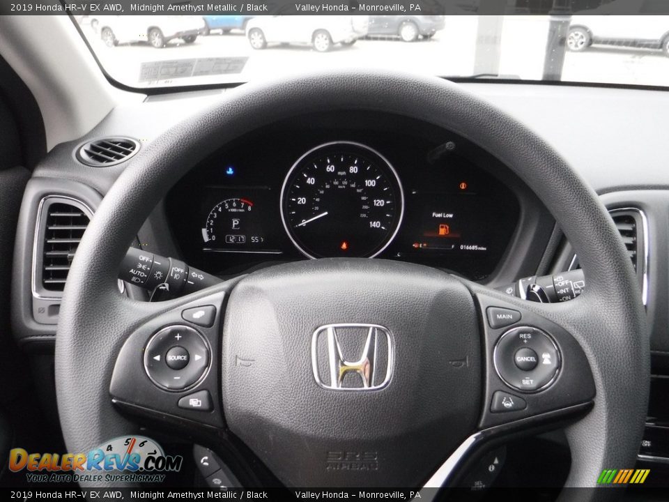2019 Honda HR-V EX AWD Midnight Amethyst Metallic / Black Photo #19