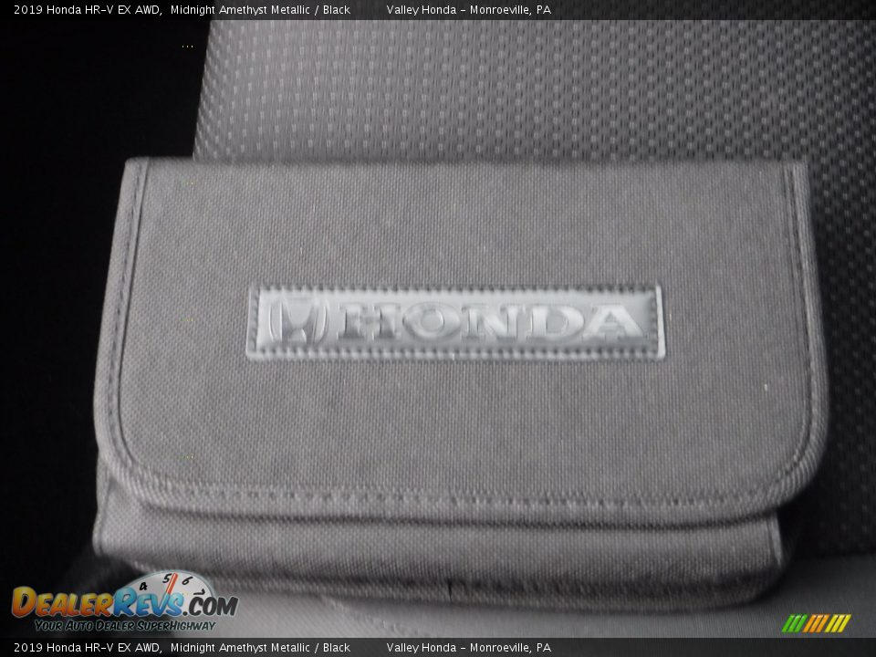 2019 Honda HR-V EX AWD Midnight Amethyst Metallic / Black Photo #24