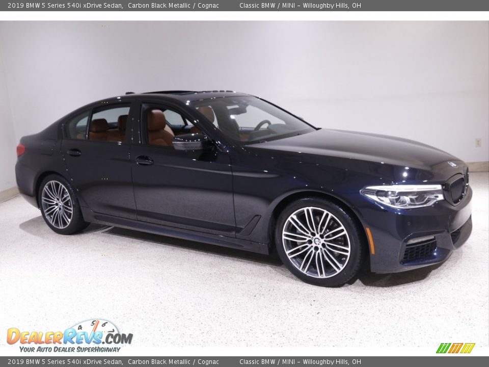 2019 BMW 5 Series 540i xDrive Sedan Carbon Black Metallic / Cognac Photo #1