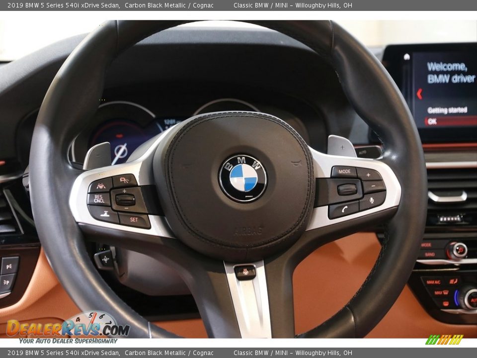 2019 BMW 5 Series 540i xDrive Sedan Steering Wheel Photo #7
