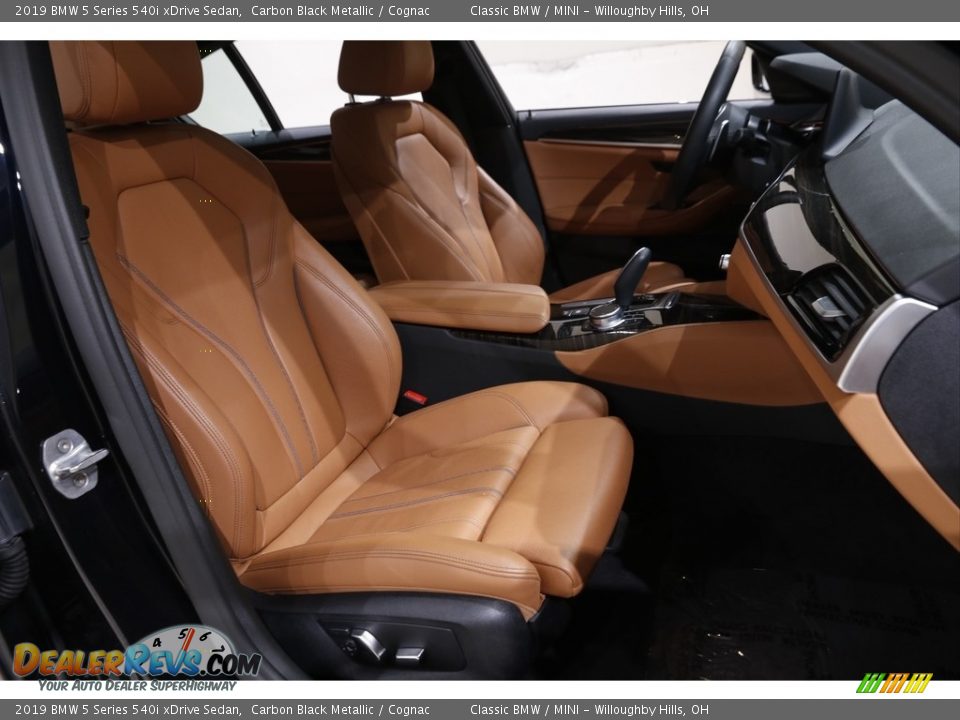 2019 BMW 5 Series 540i xDrive Sedan Carbon Black Metallic / Cognac Photo #18