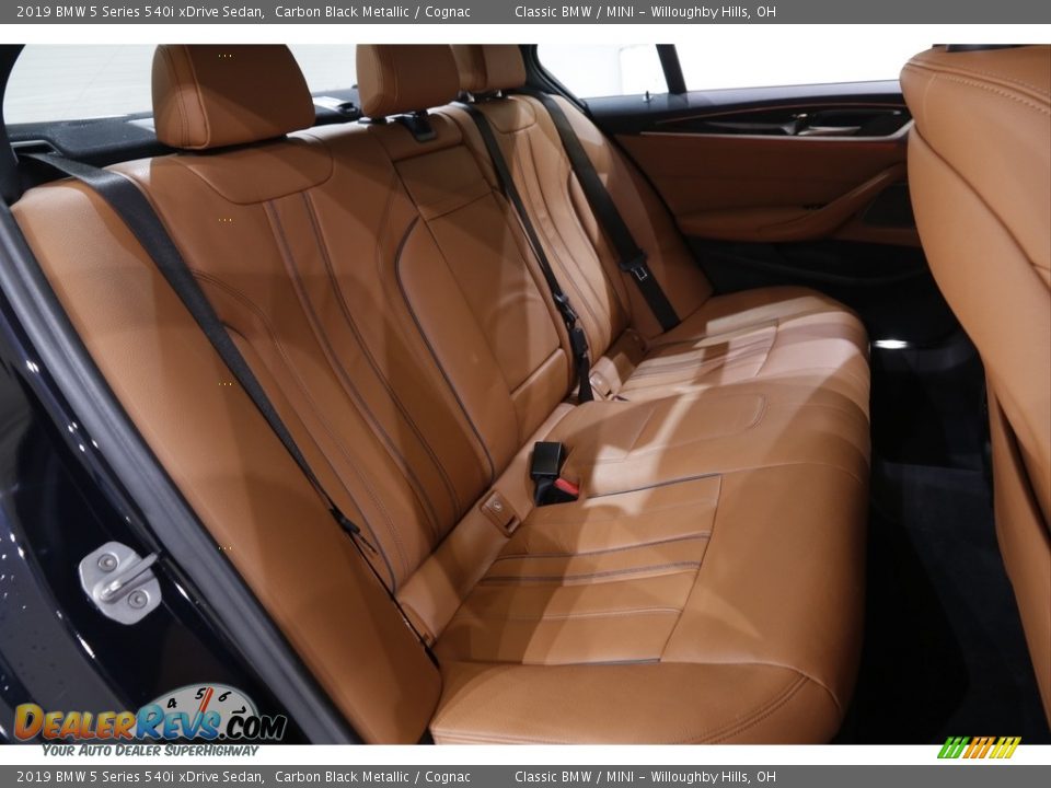 2019 BMW 5 Series 540i xDrive Sedan Carbon Black Metallic / Cognac Photo #19