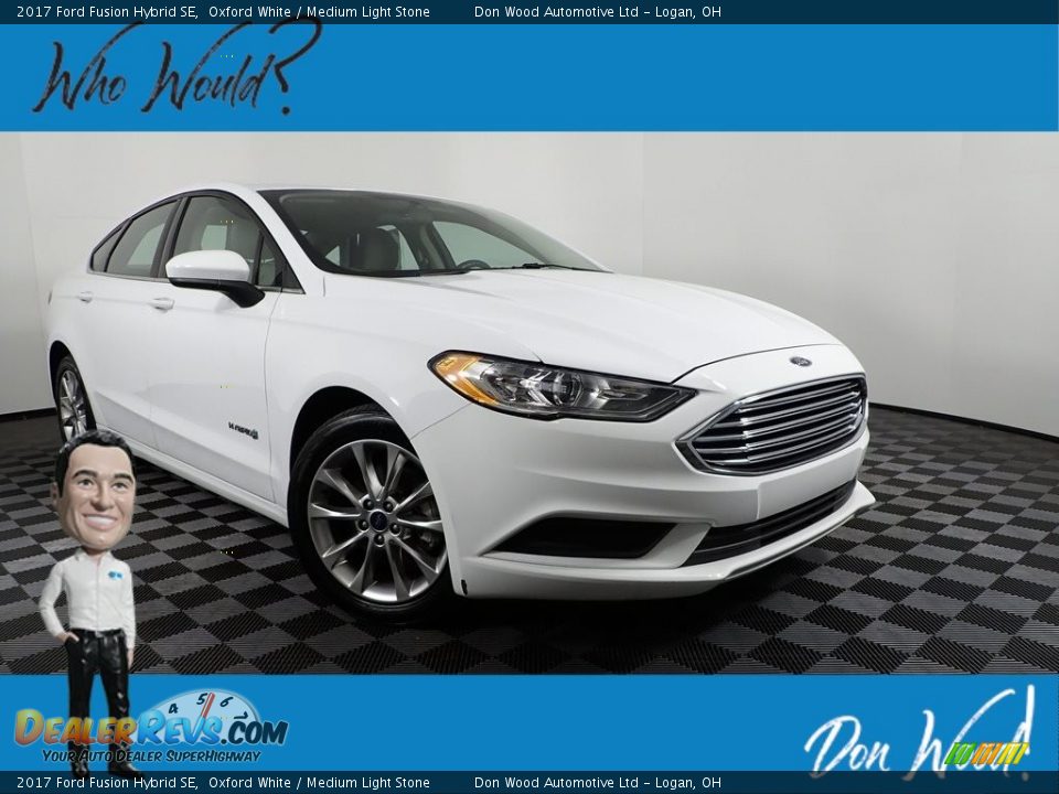2017 Ford Fusion Hybrid SE Oxford White / Medium Light Stone Photo #1