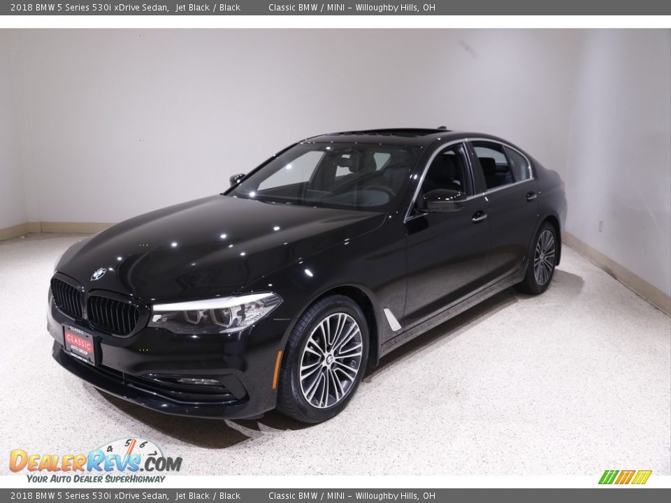 2018 BMW 5 Series 530i xDrive Sedan Jet Black / Black Photo #3