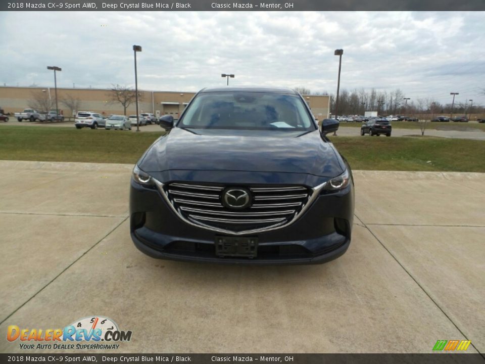 2018 Mazda CX-9 Sport AWD Deep Crystal Blue Mica / Black Photo #1