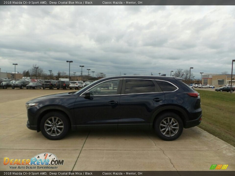 2018 Mazda CX-9 Sport AWD Deep Crystal Blue Mica / Black Photo #2