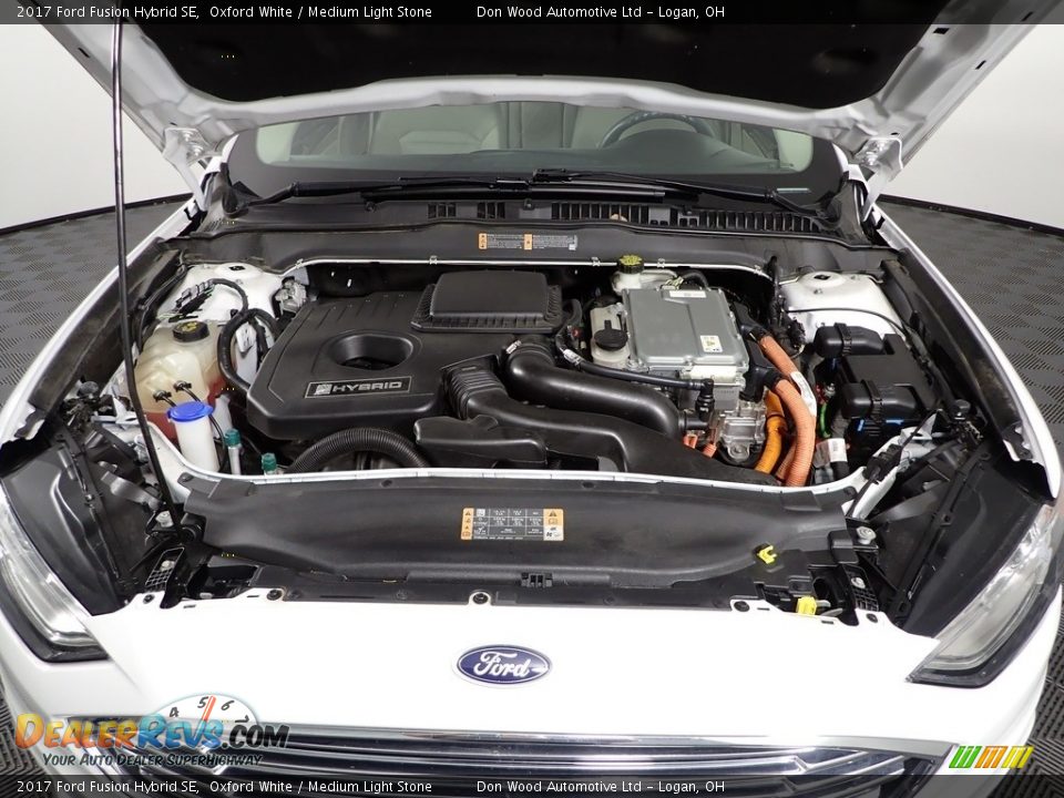 2017 Ford Fusion Hybrid SE Oxford White / Medium Light Stone Photo #7