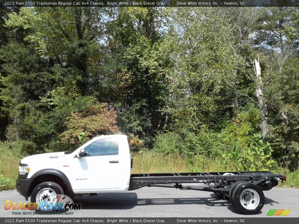 Bright White 2022 Ram 5500 Tradesman Regular Cab 4x4 Chassis Photo #1