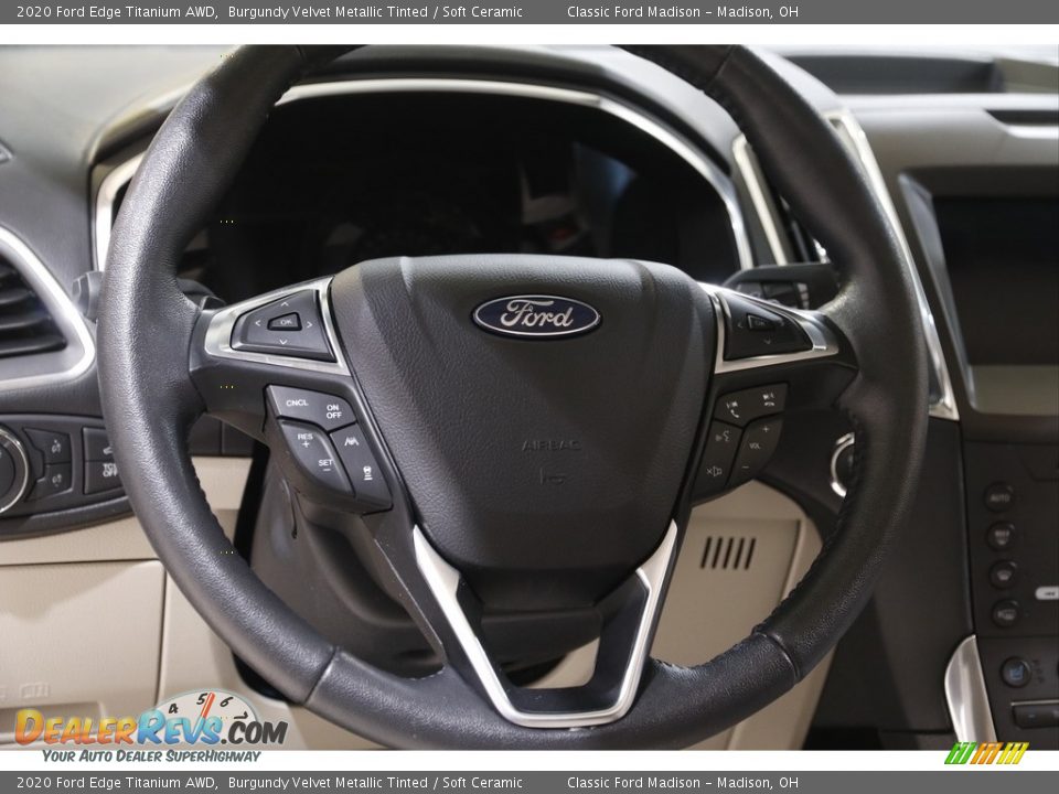 2020 Ford Edge Titanium AWD Burgundy Velvet Metallic Tinted / Soft Ceramic Photo #7