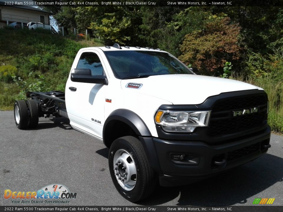 2022 Ram 5500 Tradesman Regular Cab 4x4 Chassis Bright White / Black/Diesel Gray Photo #4