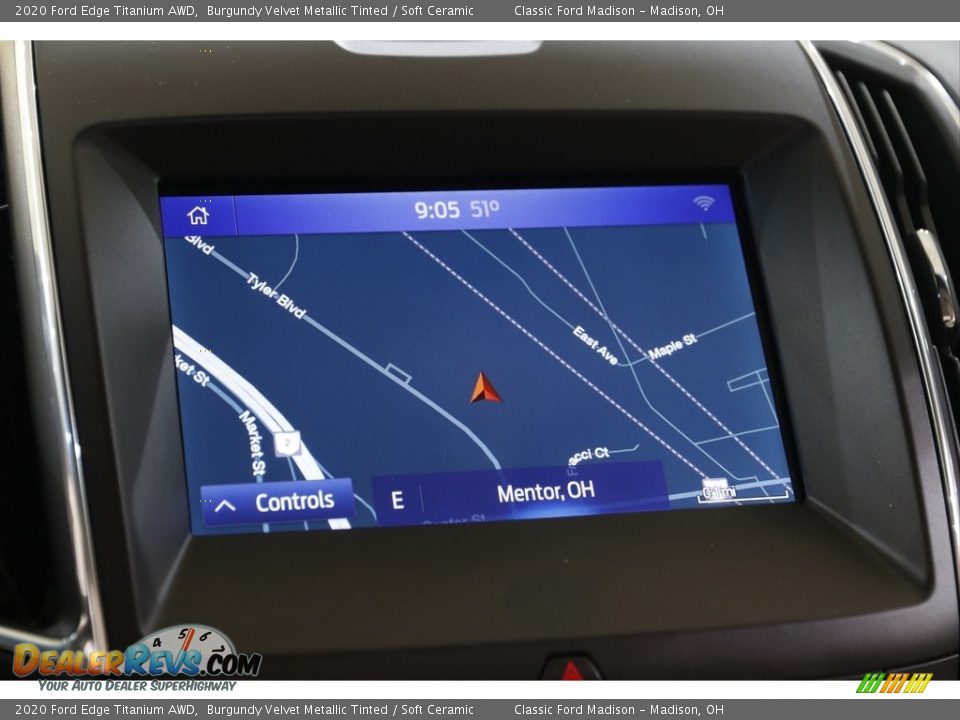 2020 Ford Edge Titanium AWD Burgundy Velvet Metallic Tinted / Soft Ceramic Photo #10