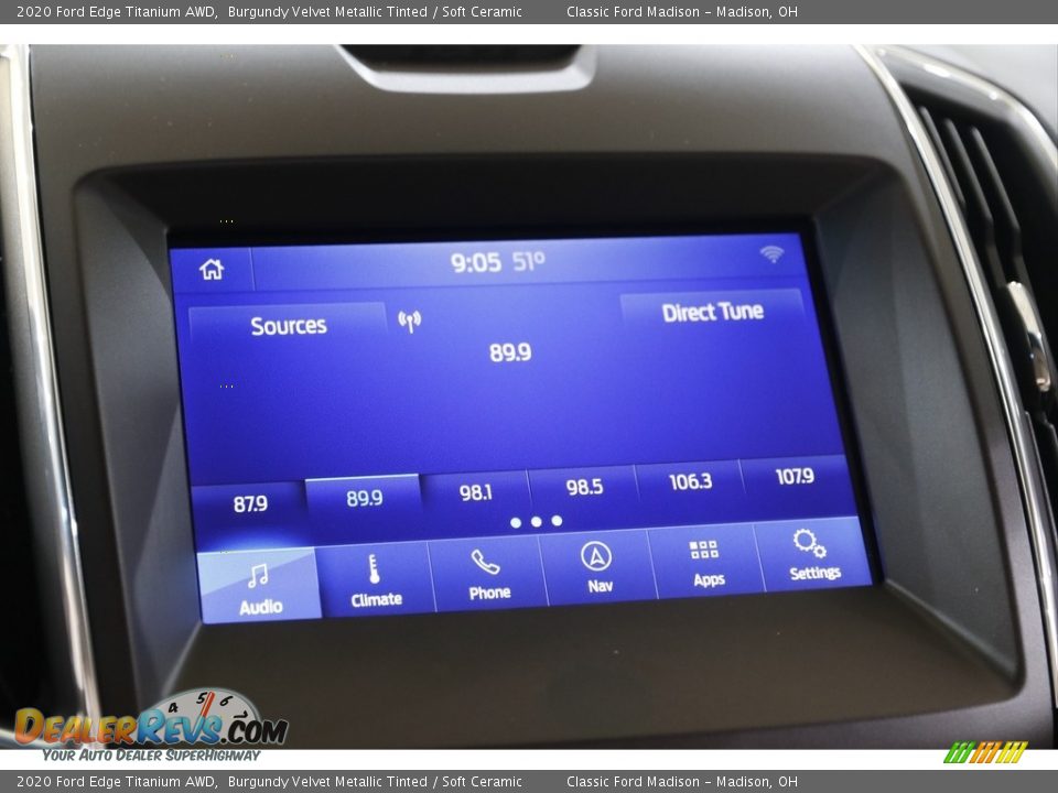 2020 Ford Edge Titanium AWD Burgundy Velvet Metallic Tinted / Soft Ceramic Photo #11