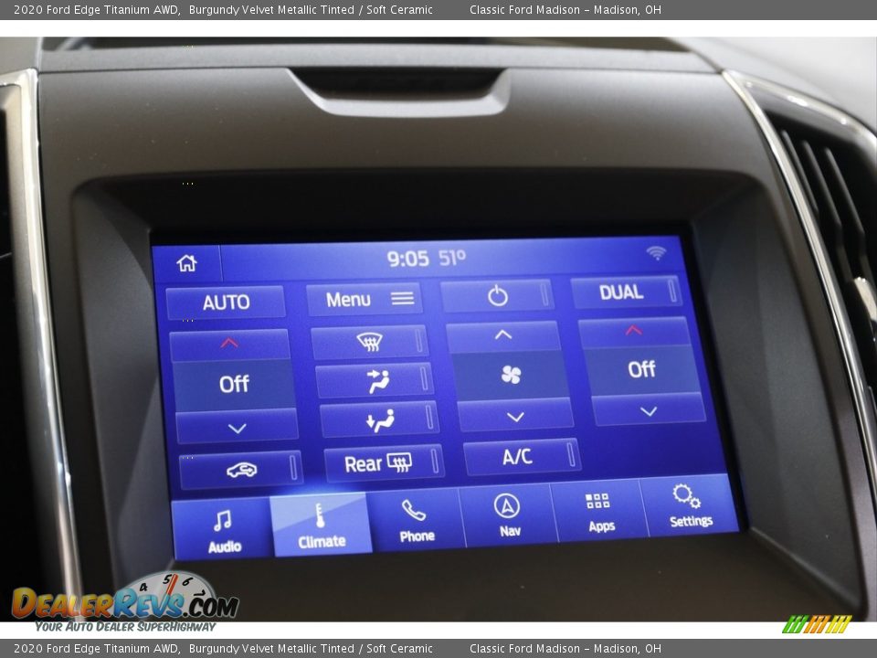 2020 Ford Edge Titanium AWD Burgundy Velvet Metallic Tinted / Soft Ceramic Photo #12