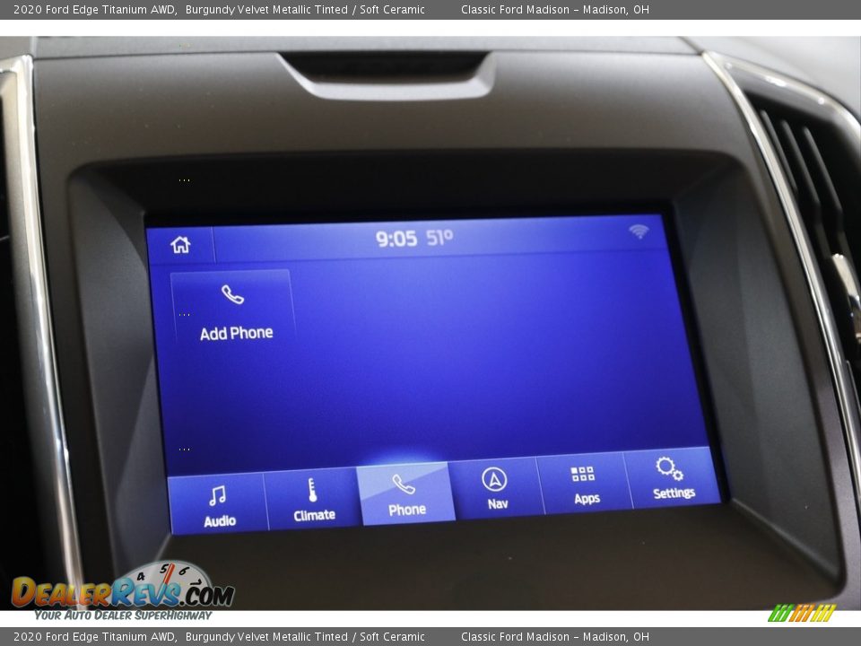 2020 Ford Edge Titanium AWD Burgundy Velvet Metallic Tinted / Soft Ceramic Photo #13