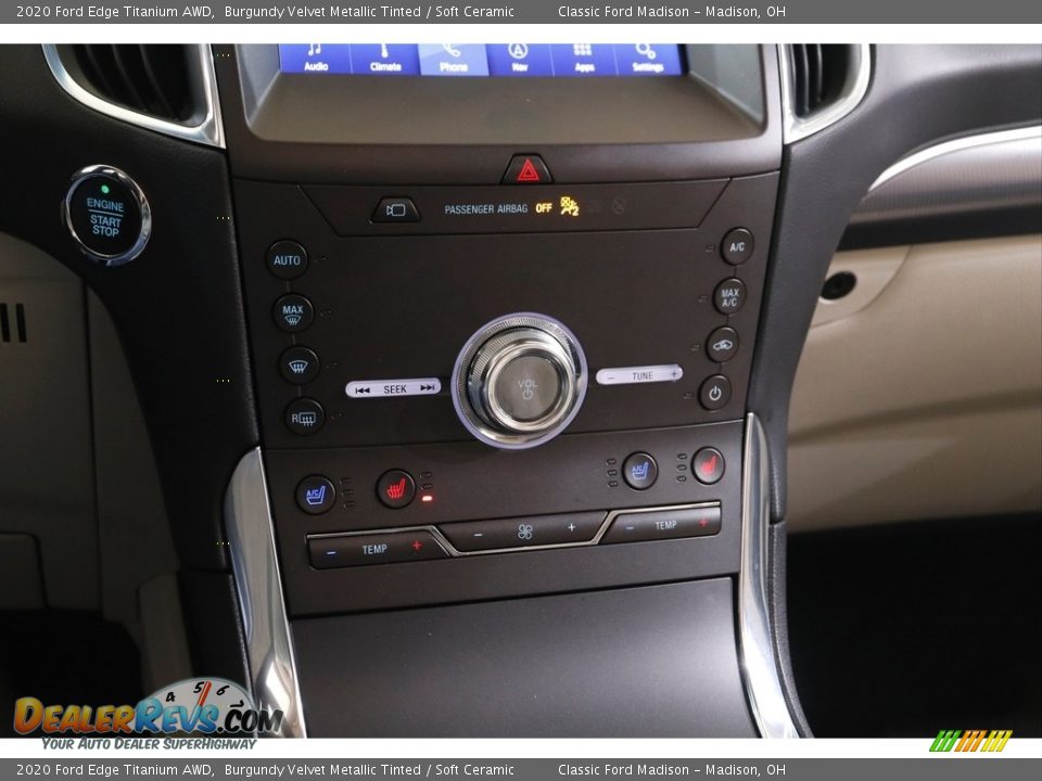 2020 Ford Edge Titanium AWD Burgundy Velvet Metallic Tinted / Soft Ceramic Photo #14