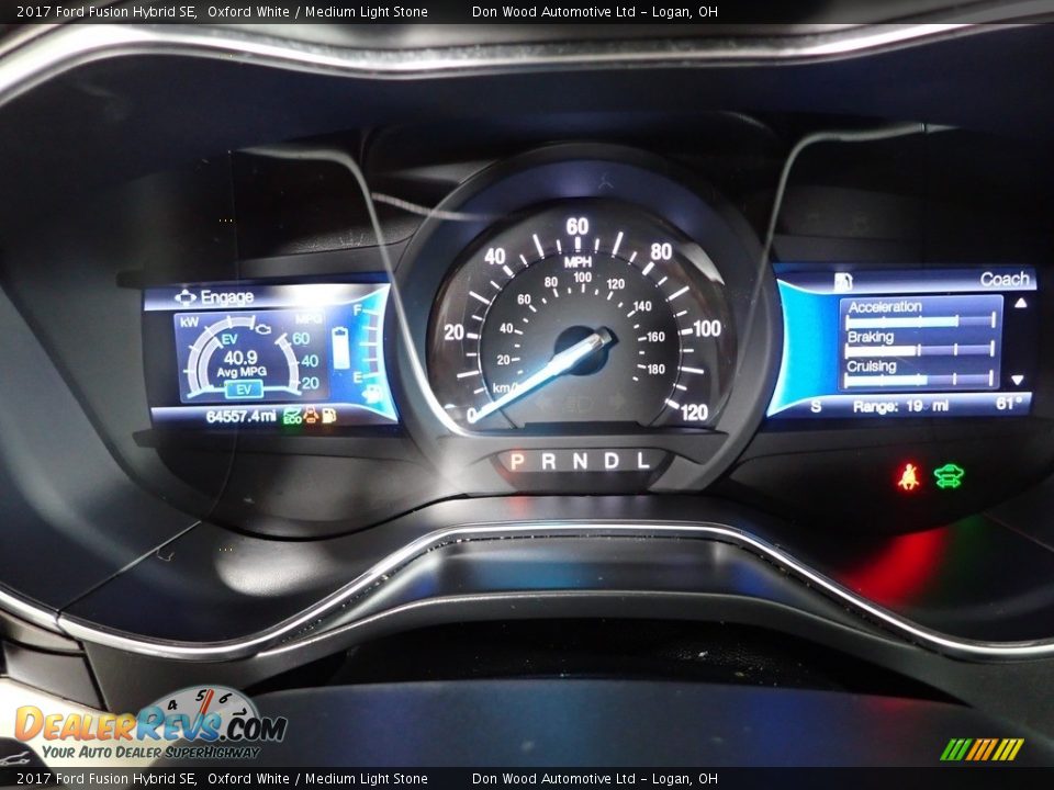 2017 Ford Fusion Hybrid SE Oxford White / Medium Light Stone Photo #22