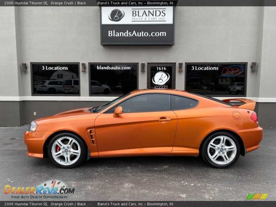 2006 Hyundai Tiburon SE Orange Crush / Black Photo #1