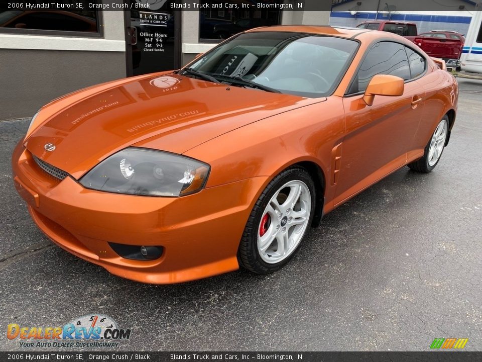 2006 Hyundai Tiburon SE Orange Crush / Black Photo #2