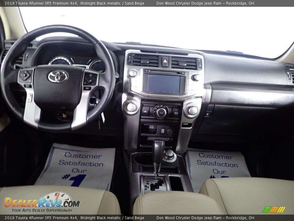 2019 Toyota 4Runner SR5 Premium 4x4 Midnight Black metallic / Sand Beige Photo #34