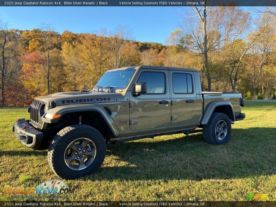 2020 Jeep Gladiator Rubicon 4x4 Billet Silver Metallic / Black Photo #1
