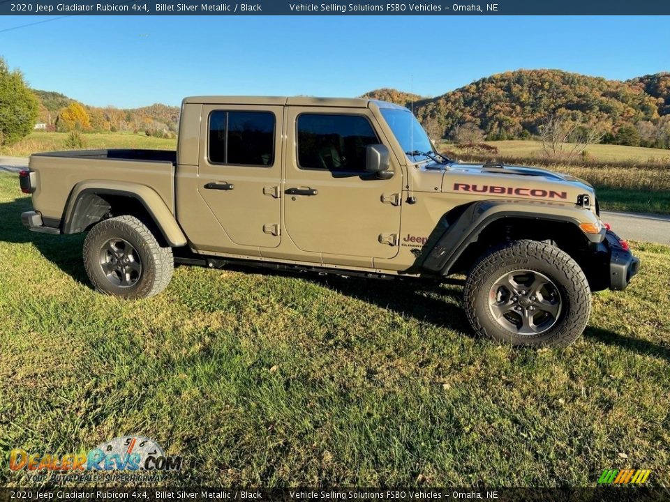 2020 Jeep Gladiator Rubicon 4x4 Billet Silver Metallic / Black Photo #2