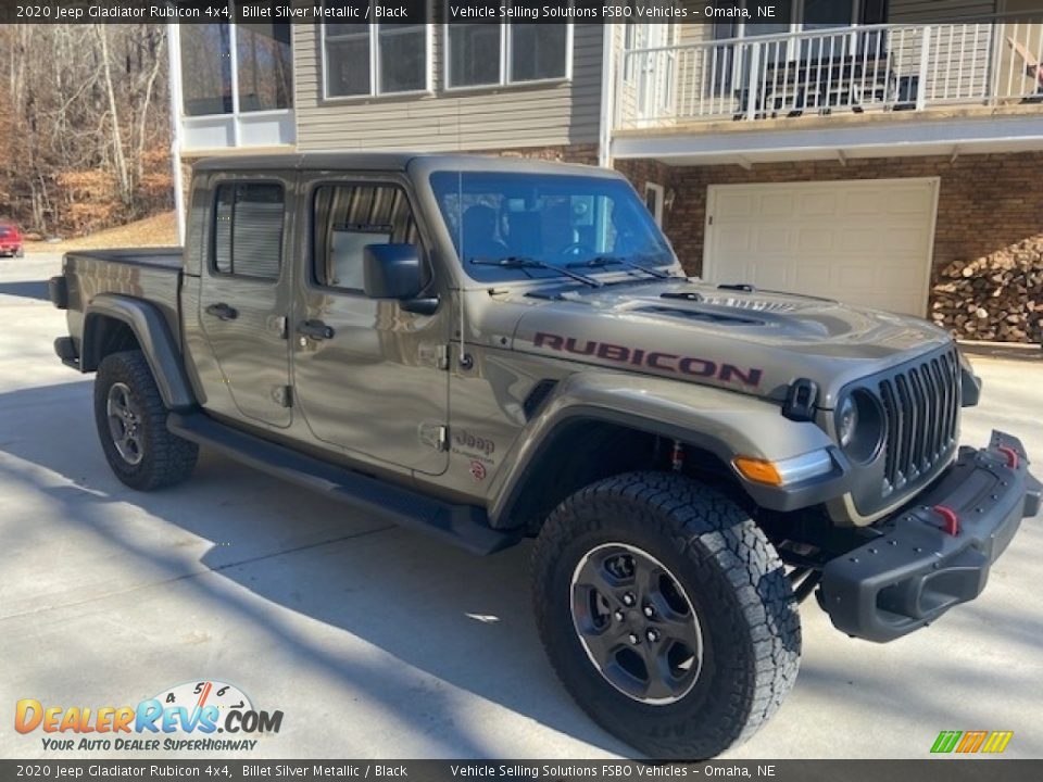 2020 Jeep Gladiator Rubicon 4x4 Billet Silver Metallic / Black Photo #4