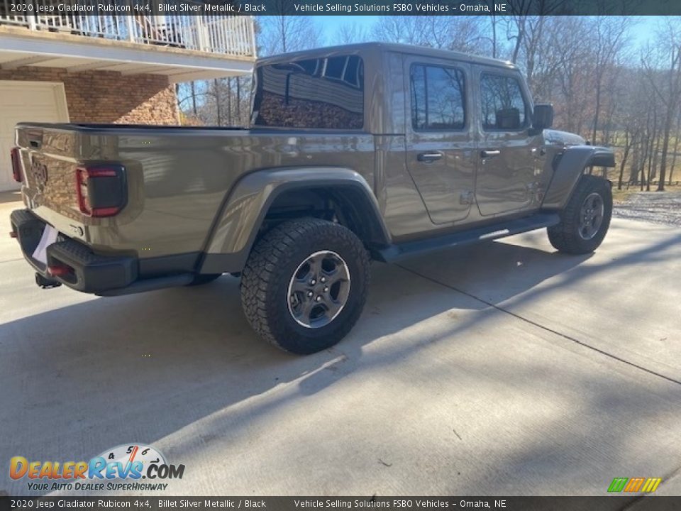 2020 Jeep Gladiator Rubicon 4x4 Billet Silver Metallic / Black Photo #5