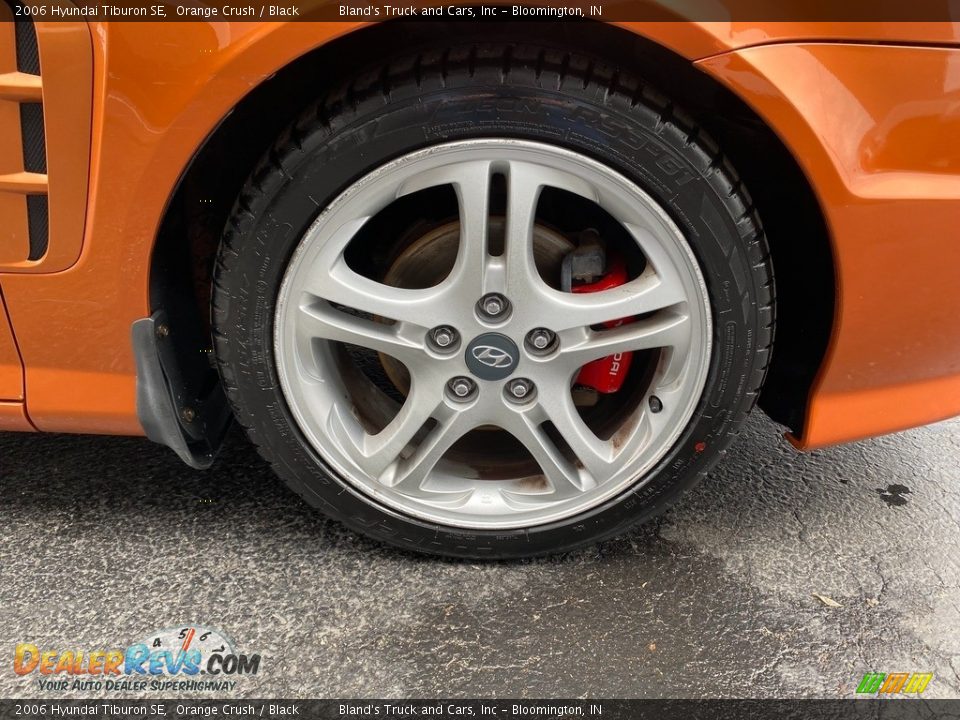 2006 Hyundai Tiburon SE Orange Crush / Black Photo #31