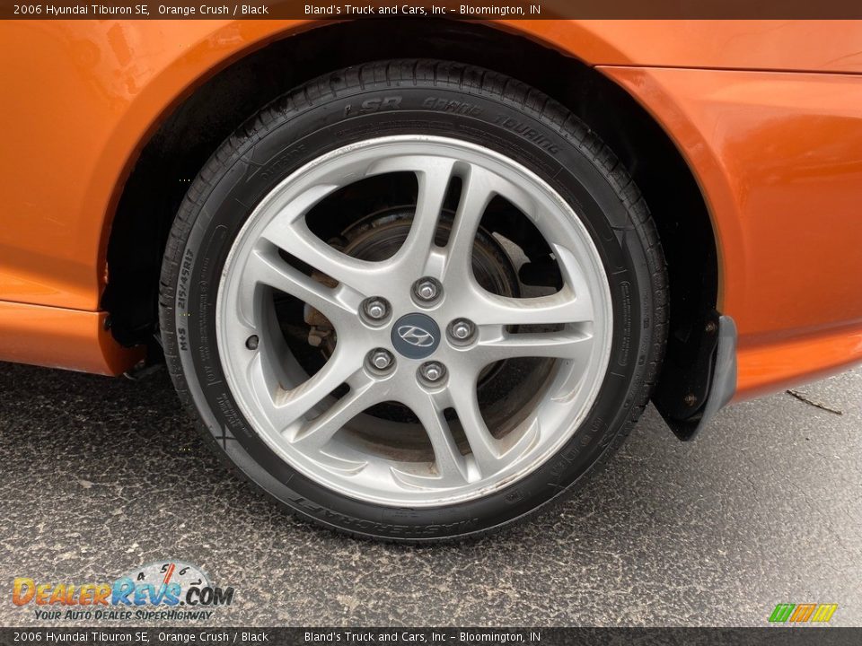 2006 Hyundai Tiburon SE Orange Crush / Black Photo #33