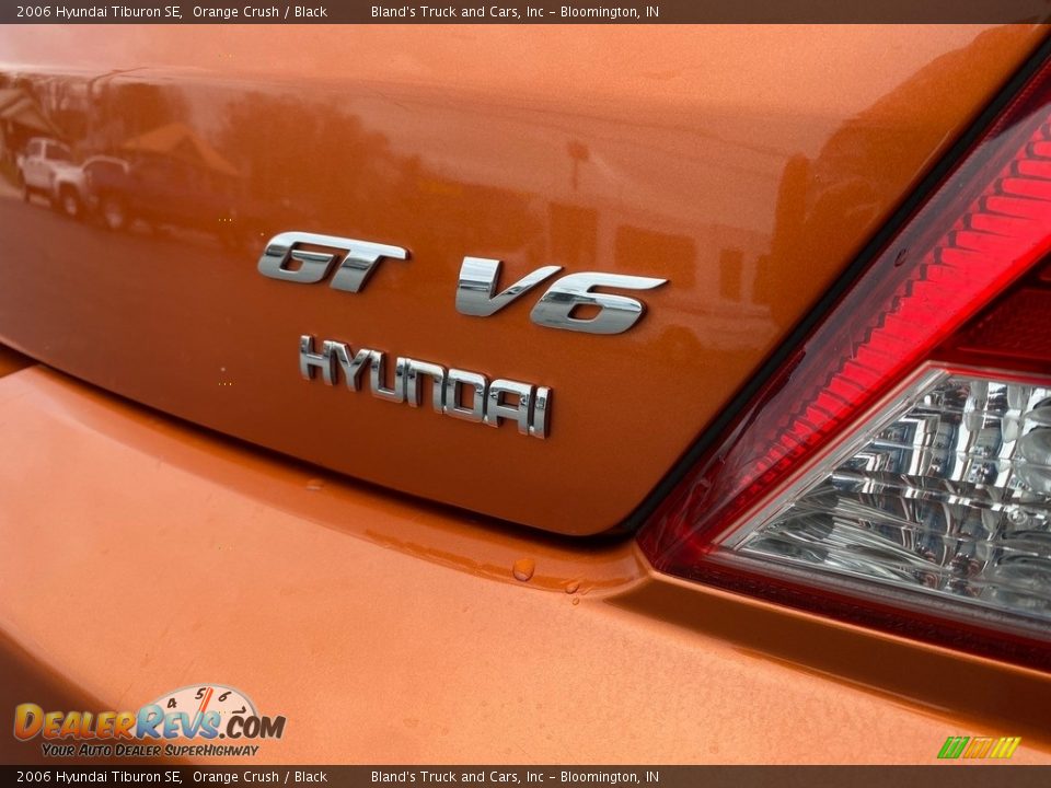 2006 Hyundai Tiburon SE Orange Crush / Black Photo #35