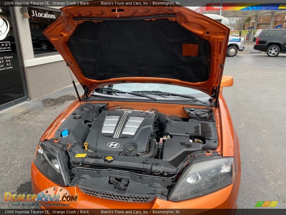 2006 Hyundai Tiburon SE Orange Crush / Black Photo #36