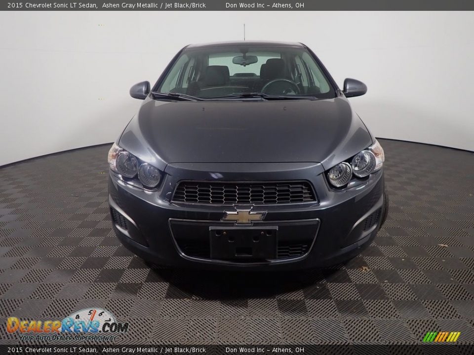 2015 Chevrolet Sonic LT Sedan Ashen Gray Metallic / Jet Black/Brick Photo #4