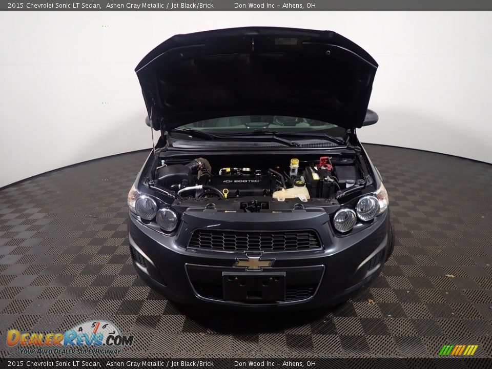 2015 Chevrolet Sonic LT Sedan Ashen Gray Metallic / Jet Black/Brick Photo #5