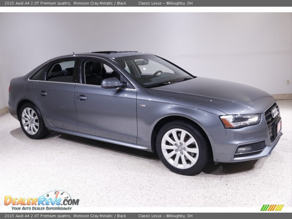 2015 Audi A4 2.0T Premium quattro Monsoon Gray Metallic / Black Photo #1