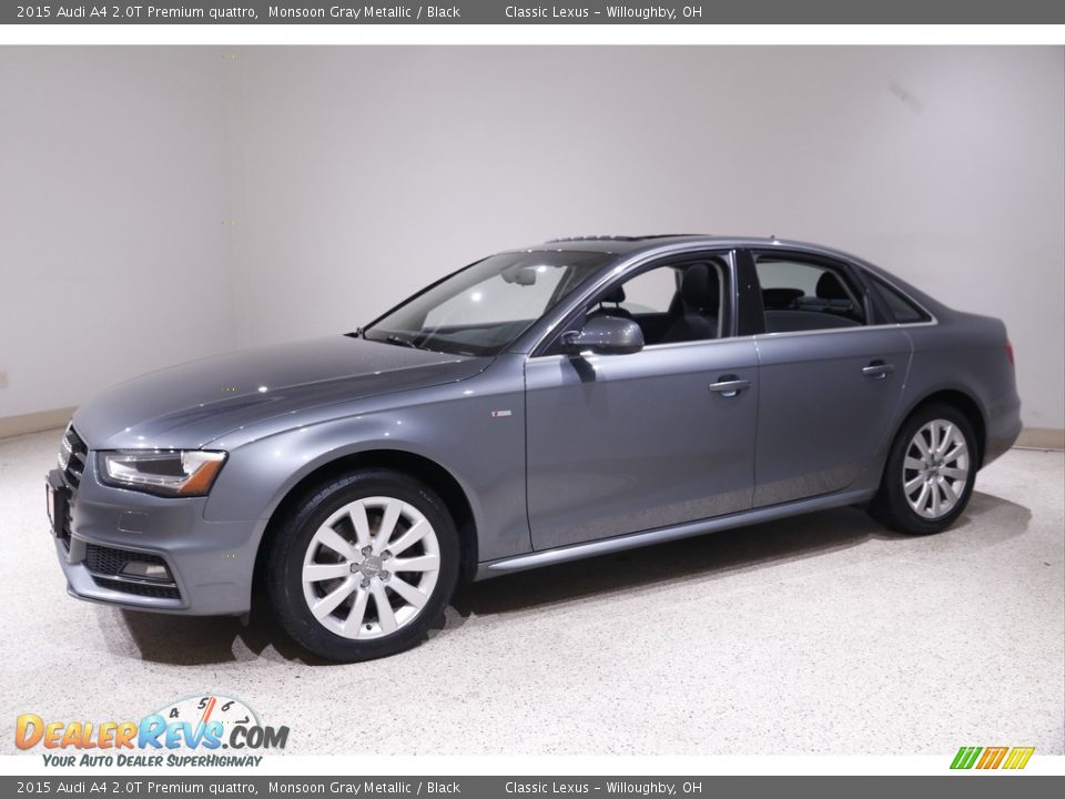 2015 Audi A4 2.0T Premium quattro Monsoon Gray Metallic / Black Photo #3